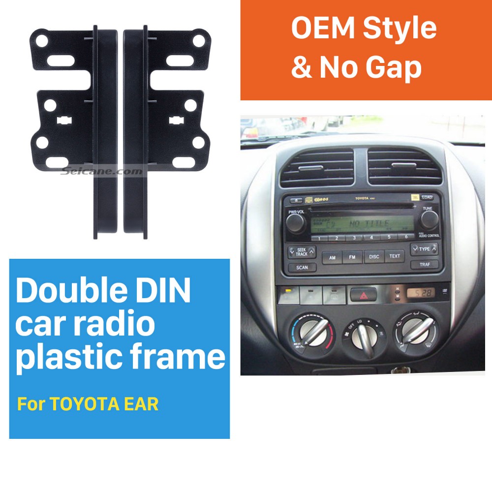 Din Toyota Ear Sides Car Fascia Dash Mount Kit Face Plate Panel Autostereo Adapter