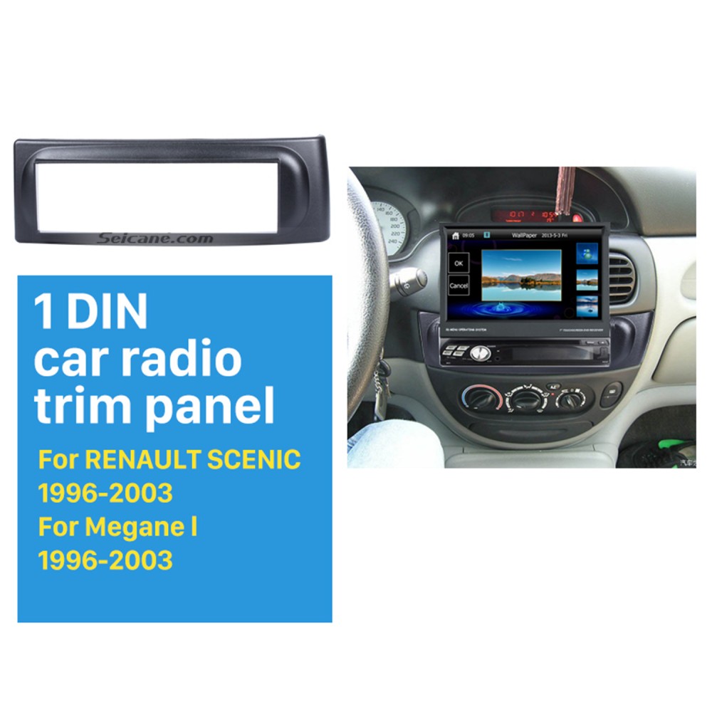 Newest Din car radio Fascia for 1996-2003 RENAULT SCENIC In Dash Kit Adaptor auto stereo installation Frame