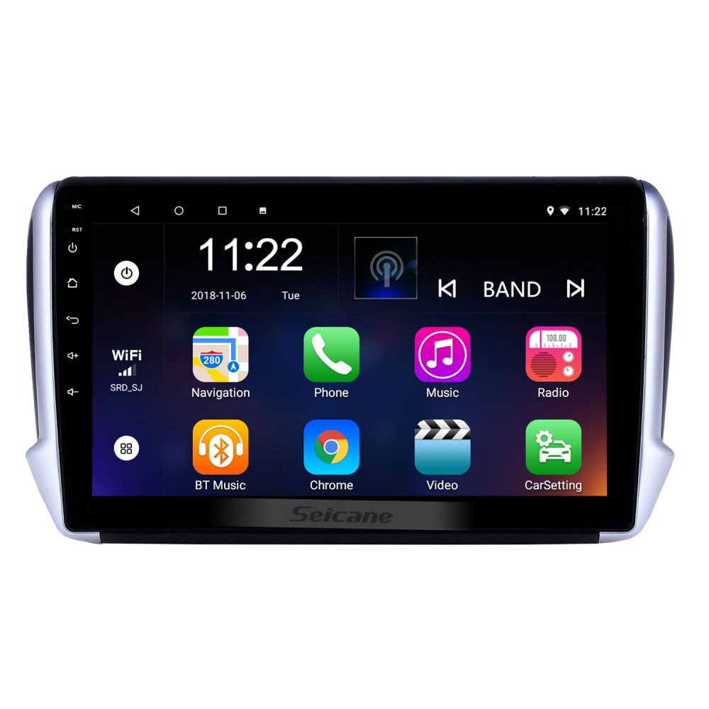 10.1 inch Android 12.0 Navigation Radio for 2014-2016 Peugeot 2008 with HD Touchscreen Bluetooth USB WIFI AUX support Carplay SWC TPMS