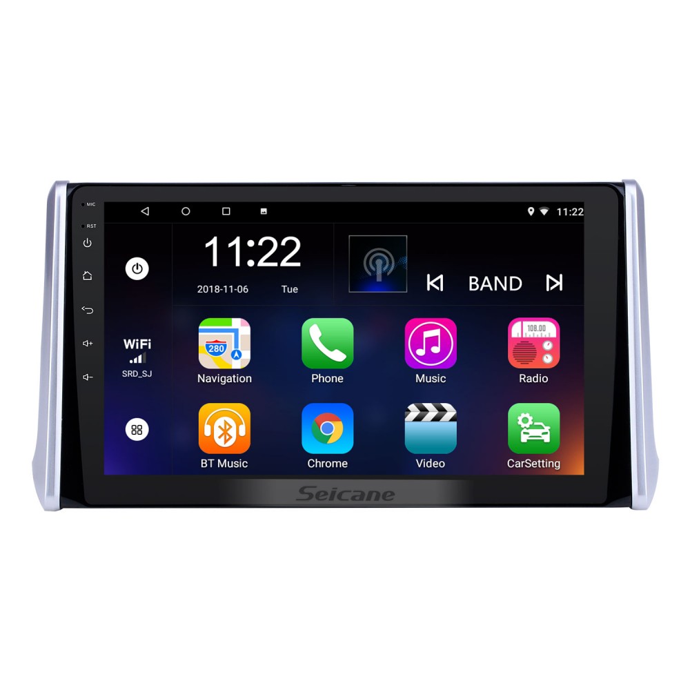 10.1 inch Android 12.0 HD GPS Navigation Radio for 2019-2021 Toyota RAV4 with Bluetooth USB WIFI AUX support Carplay Rear camera TPMS