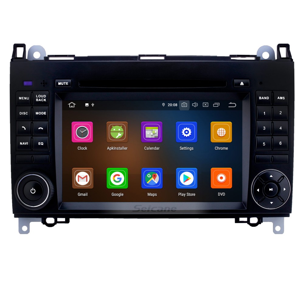 7 inch Android 10.0 GPS Navigation Radio for 2004-2012 Mercedes Benz A  Class W169 A150 A160 A170 with Carplay Bluetooth HD Touchscreen WIFI USB