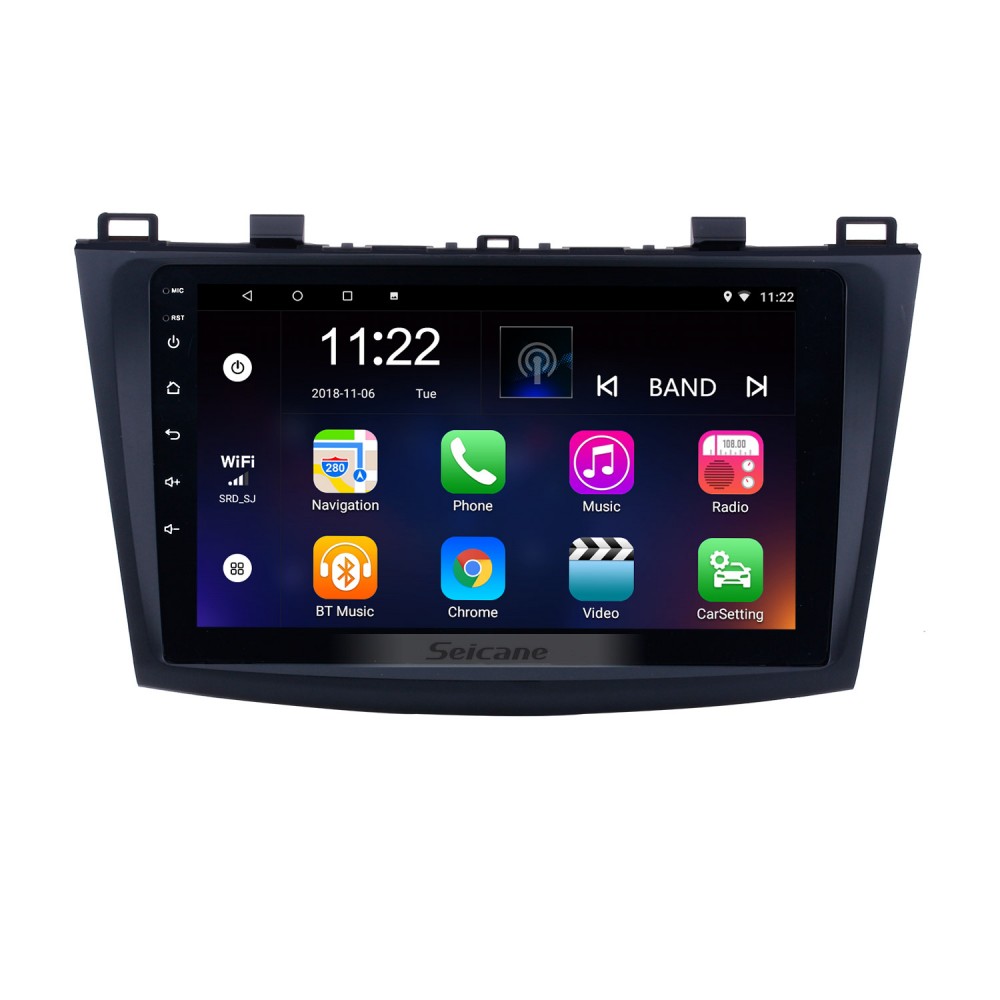 9 inch Touch Screen Android 12.0 Car Radio for 2009 2010 2011 2012 3 with GPS Sat Nav Bluetooth WIFI USB OBD2 Rearview Camera Mirror Link 1080P