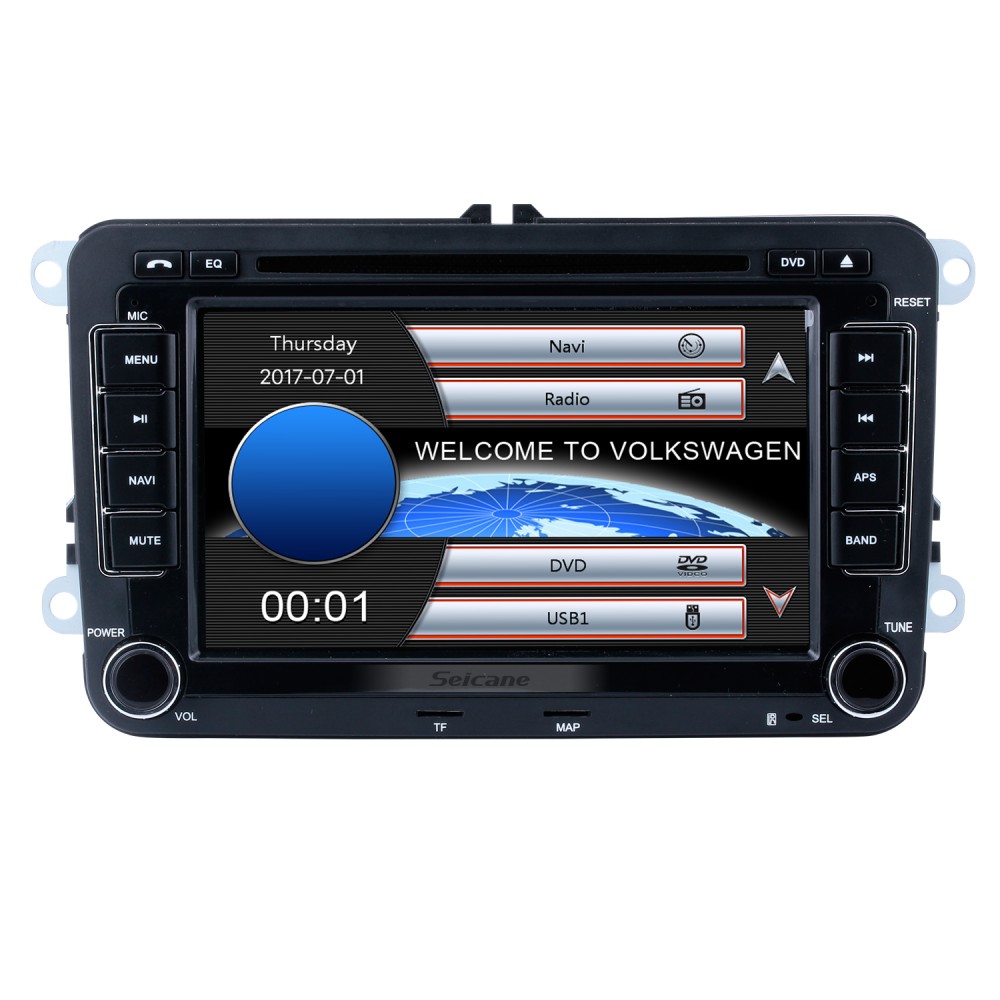 Vierde wat betreft brand 2 Din Universal DVD Player GPS Navigation Car Stereo for VW VOLKSWAGEN Seat  Golf Passat with MP3 USB SD