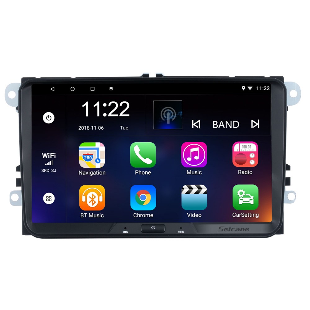 For VW Volkswagen Universal Radio Android  HD Touchscreen 9 inch GPS  Navigation System with WIFI Bluetooth support Carplay DVR