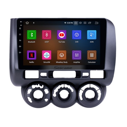 OEM 9 inch Android 11.0 Radio for 2002-2008 Honda Jazz Manual AC RHD Bluetooth HD Touchscreen GPS Navigation Carplay support Rearview camera