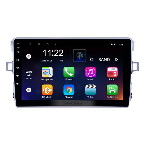 Android 13.0 9 inch Touchscreen GPS Navigation Radio for 2011-2016 Toyota Verso with USB WIFI Bluetooth Music AUX support Carplay Digital TV SWC