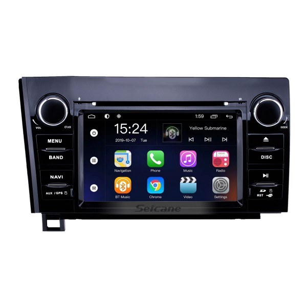 7 inch Android 8.1 Touchscreen GPS Navigation Radio for 2008-2015 Toyota Sequoia/2006-2013 Tundra with Bluetooth WIFI support Carplay SWC TPMS