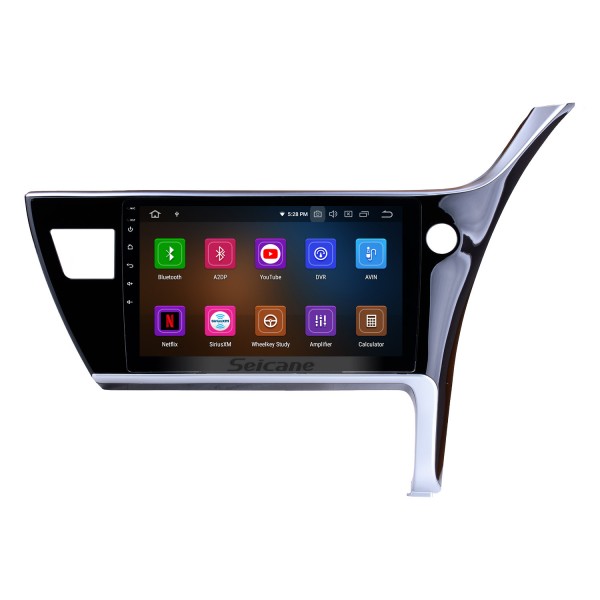 10.1 inch Android 11.0 2017 Toyota Corolla Right Hand driving Car Head unit HD Touchscreen Radio GPS Navigation System Support /4G Wifi Steering Wheel Control Vedio Carplay Bluetooth DVR