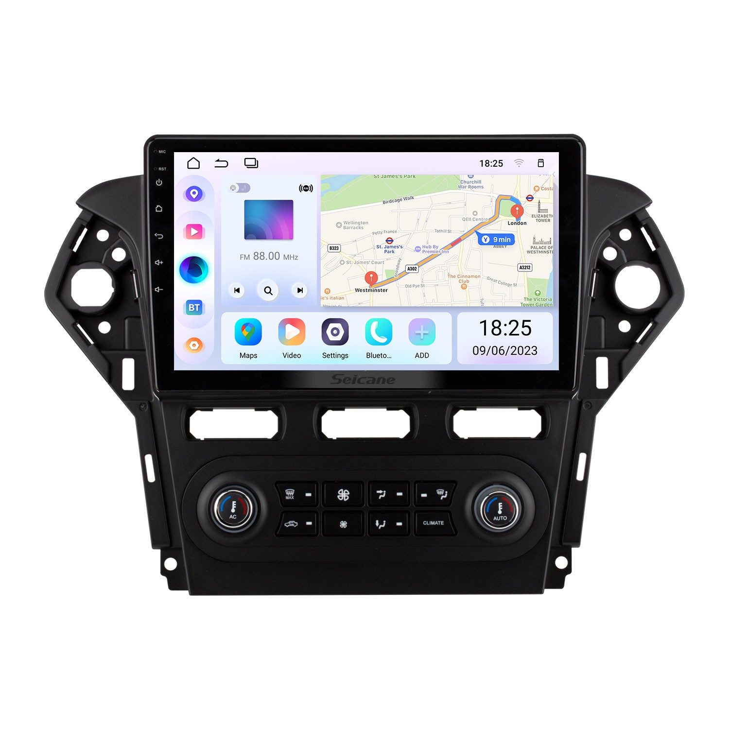 10.1 inch Android 13.0 for 2011-2013 Ford Mondeo Zhisheng AUTO AC
