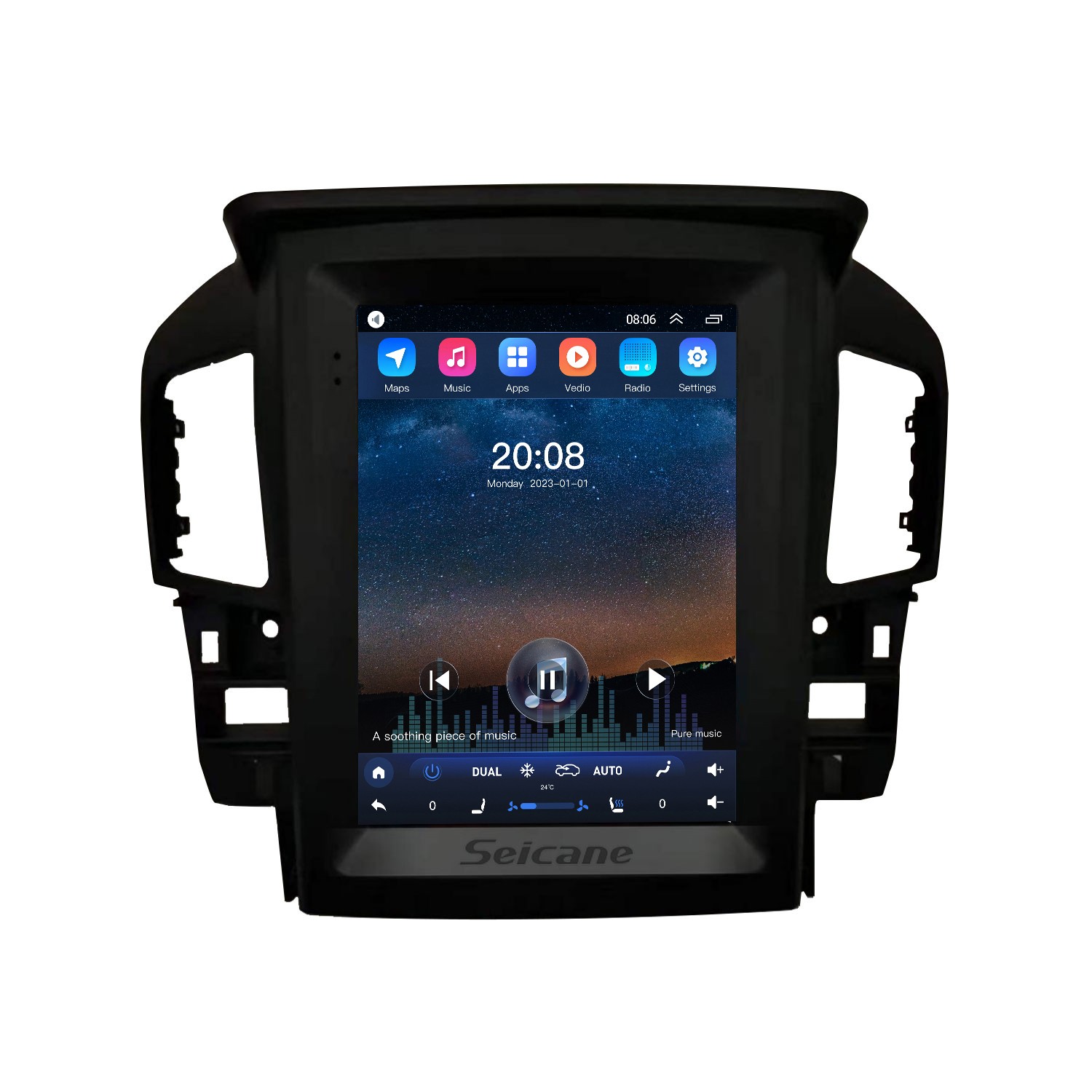 Android Car Radio Gps Autoradio 2 Din 9.7'' Vertical Screen Mp5 Player With  Bluetooth Wifi Stereo Receiver Tape Recorder
