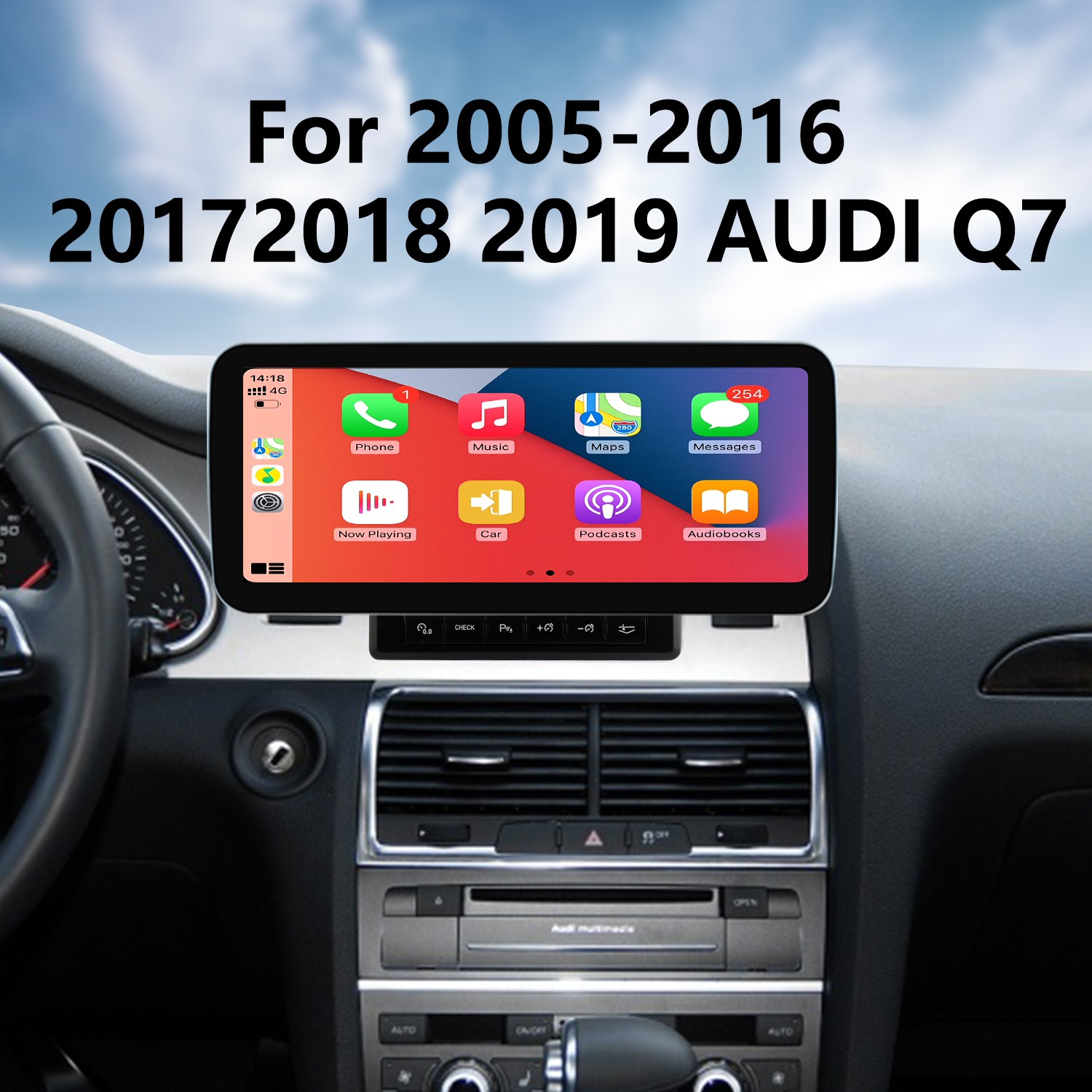 Car auto navigation 2005-2016 Radio replacement Q7 GPS system 2019 Android 2017 for Bluetooth touchscreen Carpay radio AUDI 2018