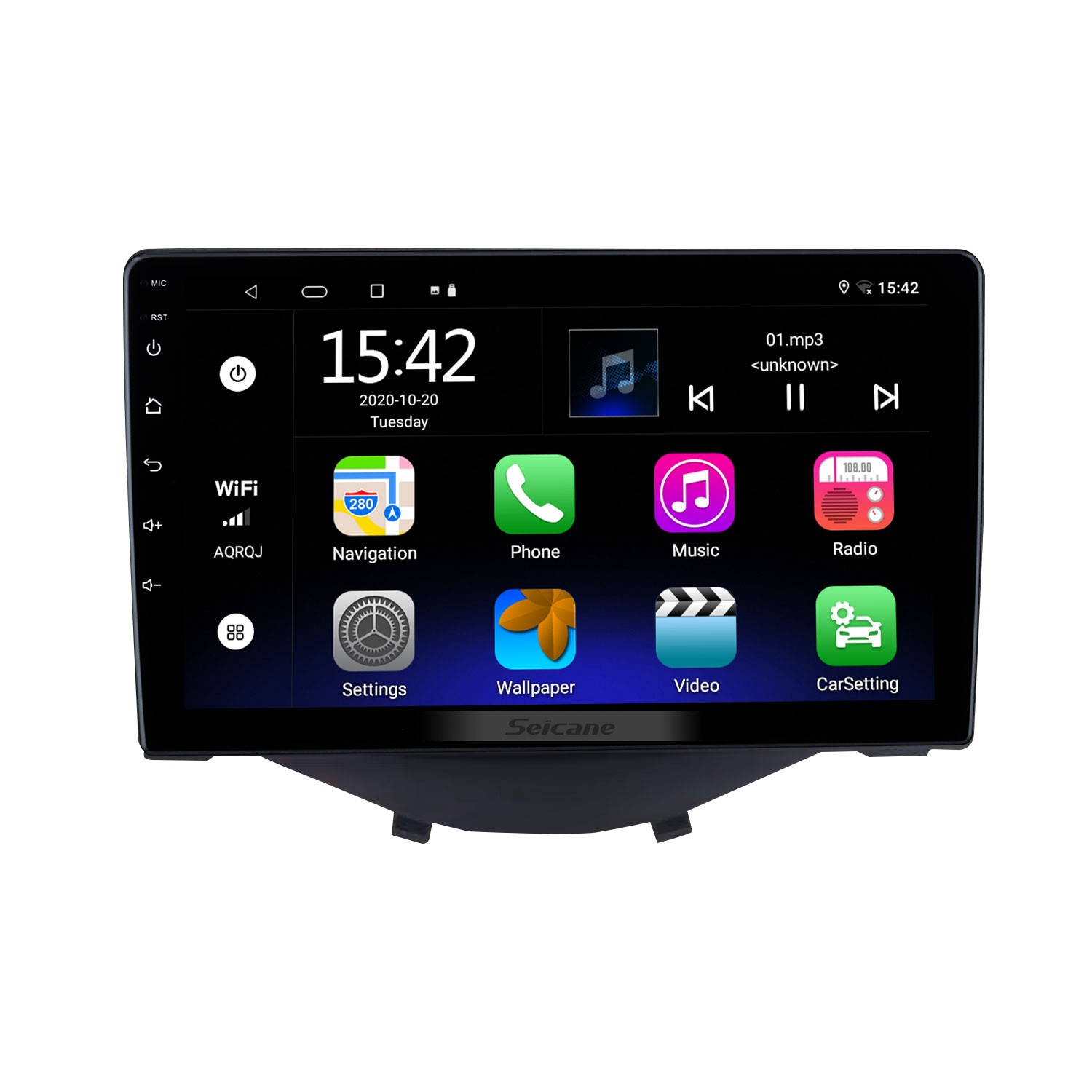Podofo Android Autoradio GPS pour Toyota Aygo/Peugeot 107/Citroen C1, 10  Écran Tactile WiFi Bluetooth FM RDS Radio Dulica Schermo USB Autoradio  Vidéo