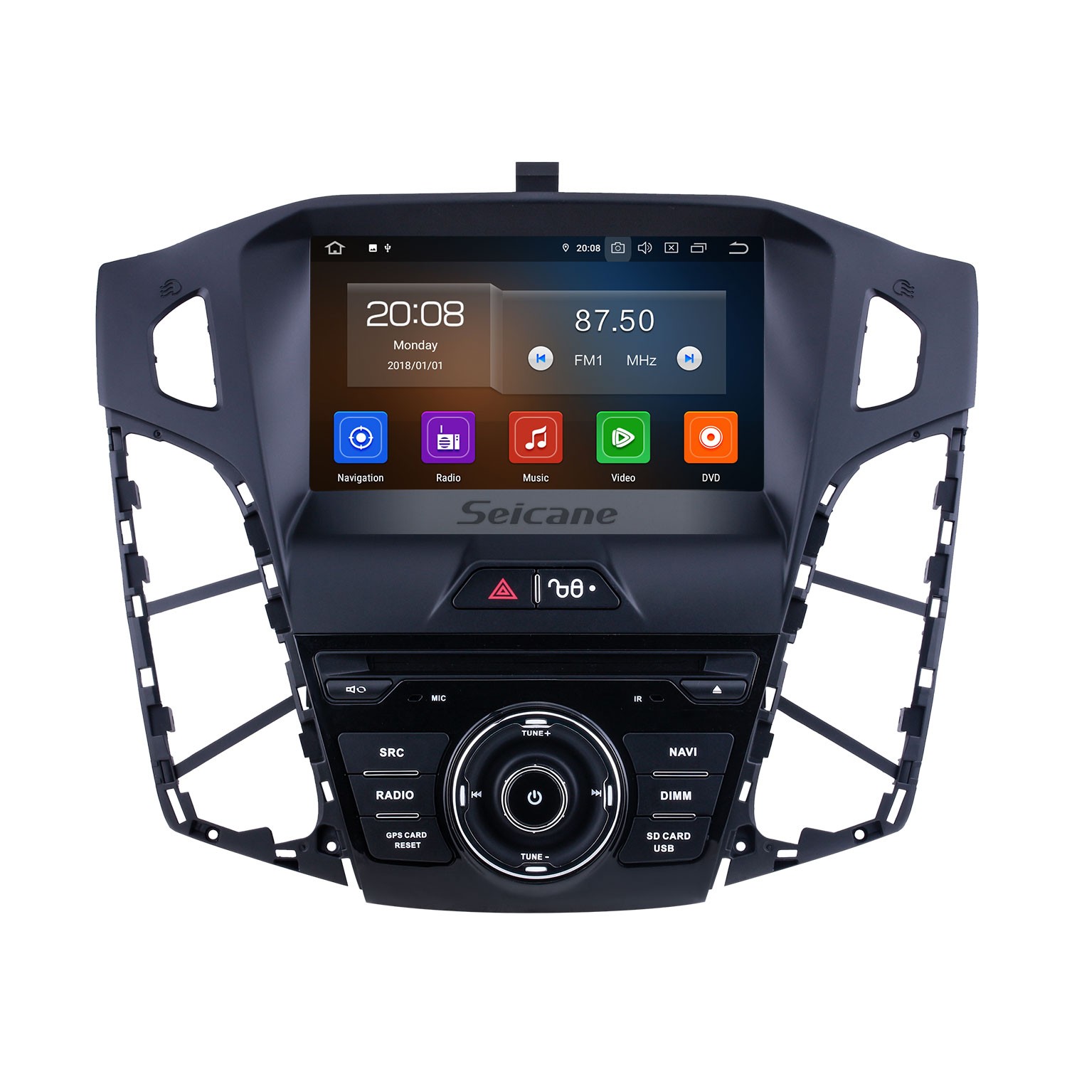 Android 13.0 de 9 pulgadas para Ford Focus 2012-2018 Radio Sistema de  navegación GPS con pantalla táctil HD Soporte Bluetooth Carplay OBD2