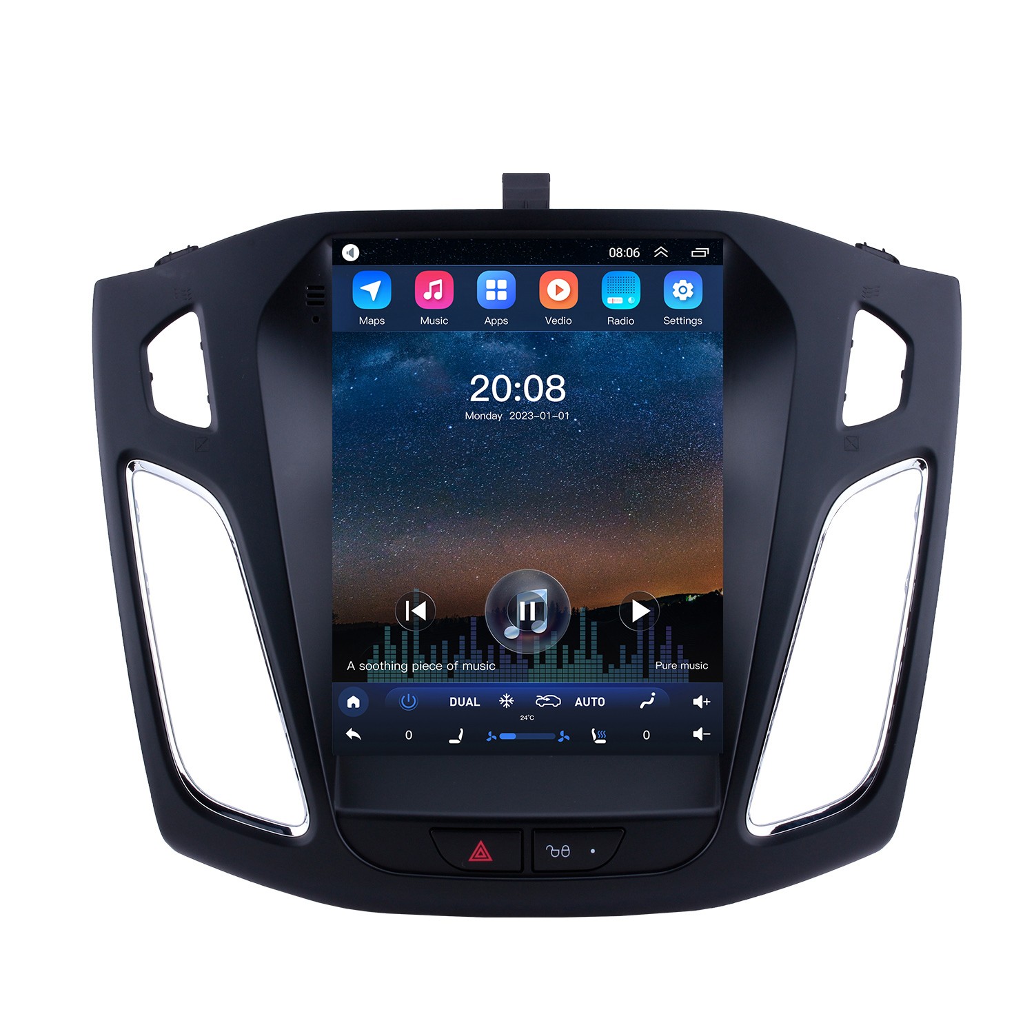 Android 11 Radio Coche 2 DIN con Apple Carplay/Android Auto, 2+32G Radio  Coche Bluetooth con GPS Navigation, 7 Pulgadas Pantalla Táctil 2 DIN Radio  con Mirror Link GPS/WiFi/FM Cámara Trasera+Micrófo : 