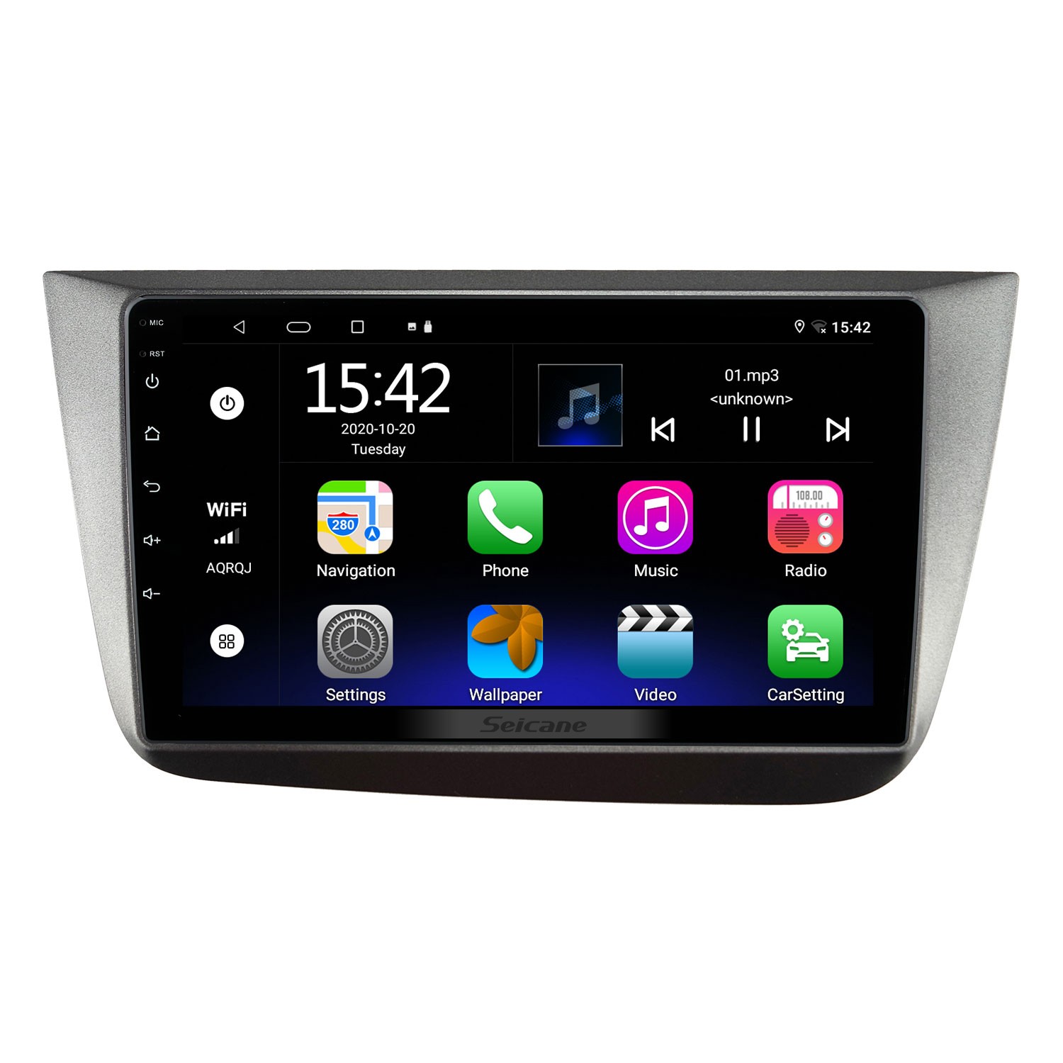 Podofo Android Car Radio GPS for Seat Altea 2004-2015 (Left Hand Drive), 9  Inch Touchscreen Navigation WiFi Bluetooth Handsfree Kit FM RDS Radio USB