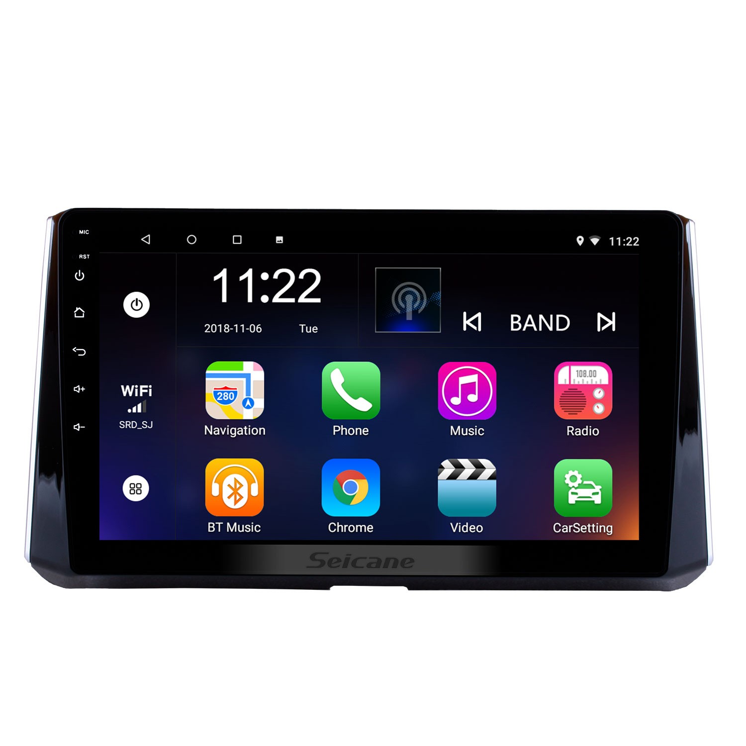 10.1 inch Android 13.0 Radio HD DVR Carplay Navigation Wifi Head Touchscreen unit Support Bluetooth Corolla Video GPS Toyota System Steering Control Wheel 2019