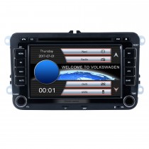 7 inch HD Touchscreen Universal Radio DVD Player GPS Navigation Car Stereo for VW VOLKSWAGEN Seat Golf Passat with Bluetooth Phone MP3 USB SD Multimedia player Support Aux Digital TV RDS