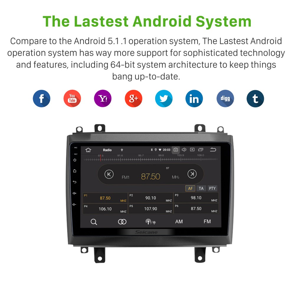 VI7800 2 DIN Universal Android con Carplay y Android Auto • Pantalla, Sonivac S.L.