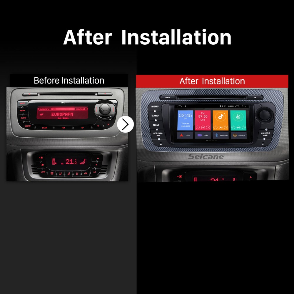 6.2 Pulgadas Reproductor de DVD Multimedia GPS Navegación para Seat Ibiza 6J  MK4 SportCoupe Ecomotive Cupra Android 10.0 Doble DIN Auto Radio Estéreo  CarPlay (Quad Core 2GB RAM 16GB ROM) : 