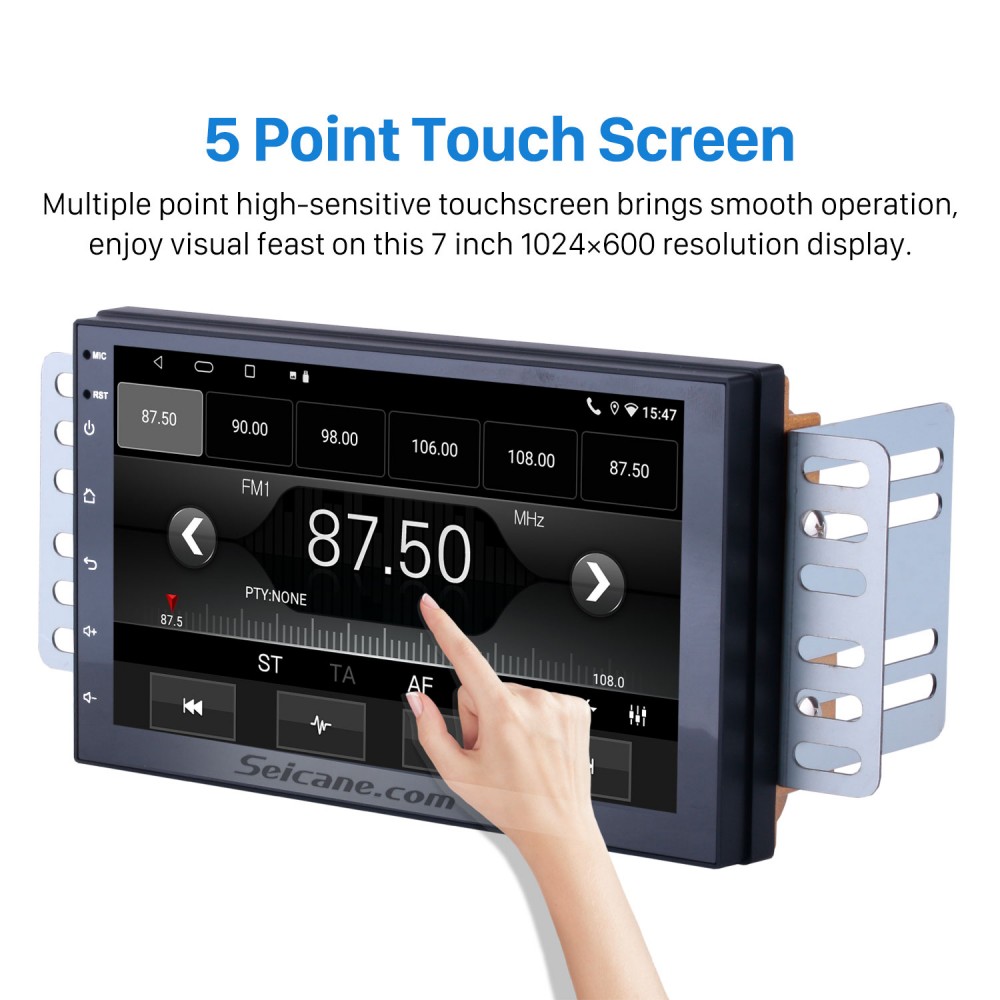 1 Din Car Radio Stereo Autoradio 7 Retractable Screen android Car Radio  Multimedia Player For Volkswagen Nissan Hyundai Kia