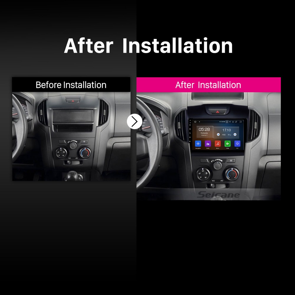 HANNOX Android Car Stereo Radio for Isuzu D-Max DMAX 2014-2019 Autoradio  Navigation GPS Multimedia Player headunit mirror link