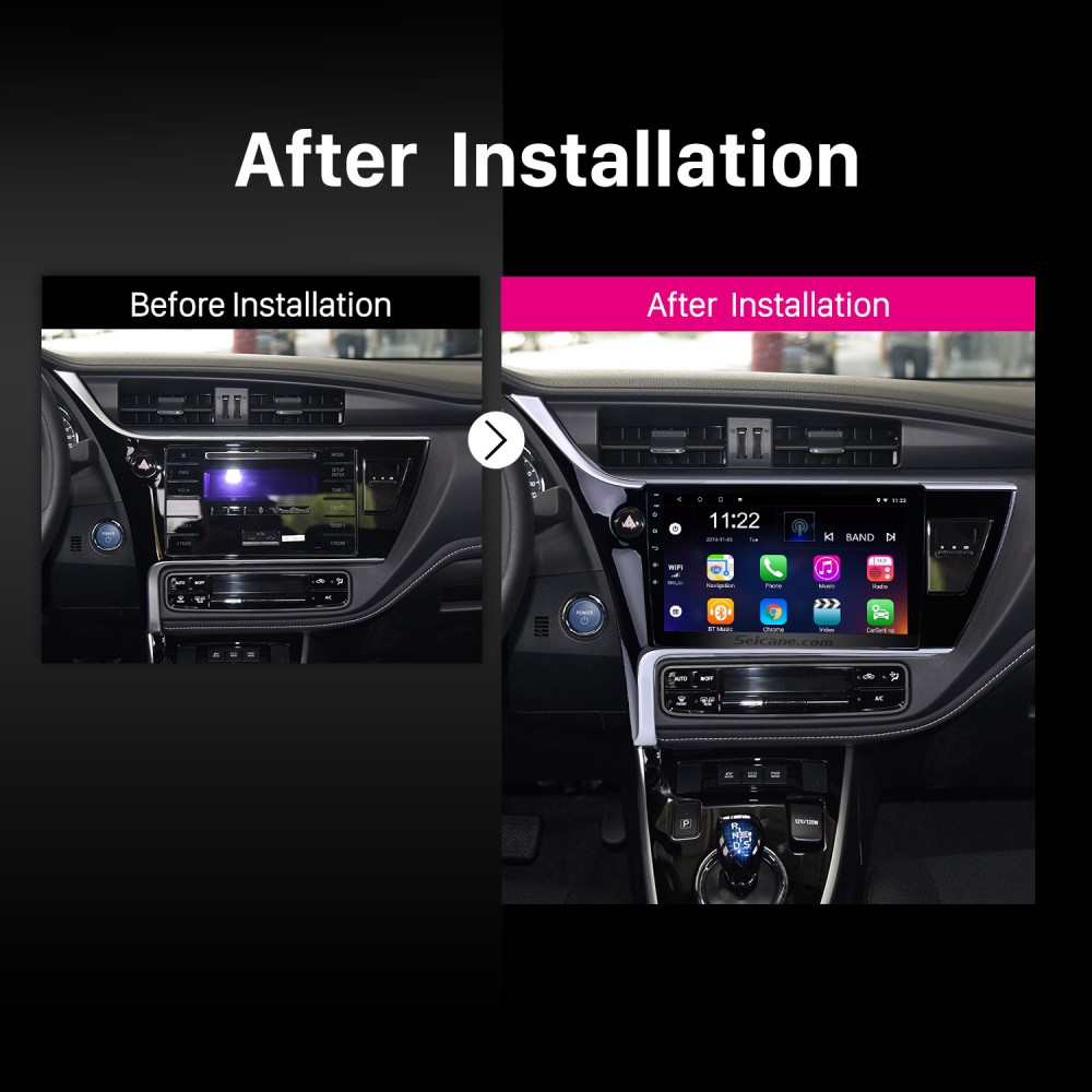 Aftermarket Radio for Auris Radio E170 Touchscreen System Toyota GPS Navigation 2018 2017 E180 Carplay Altis Corolla 11 2019 Bluetooth