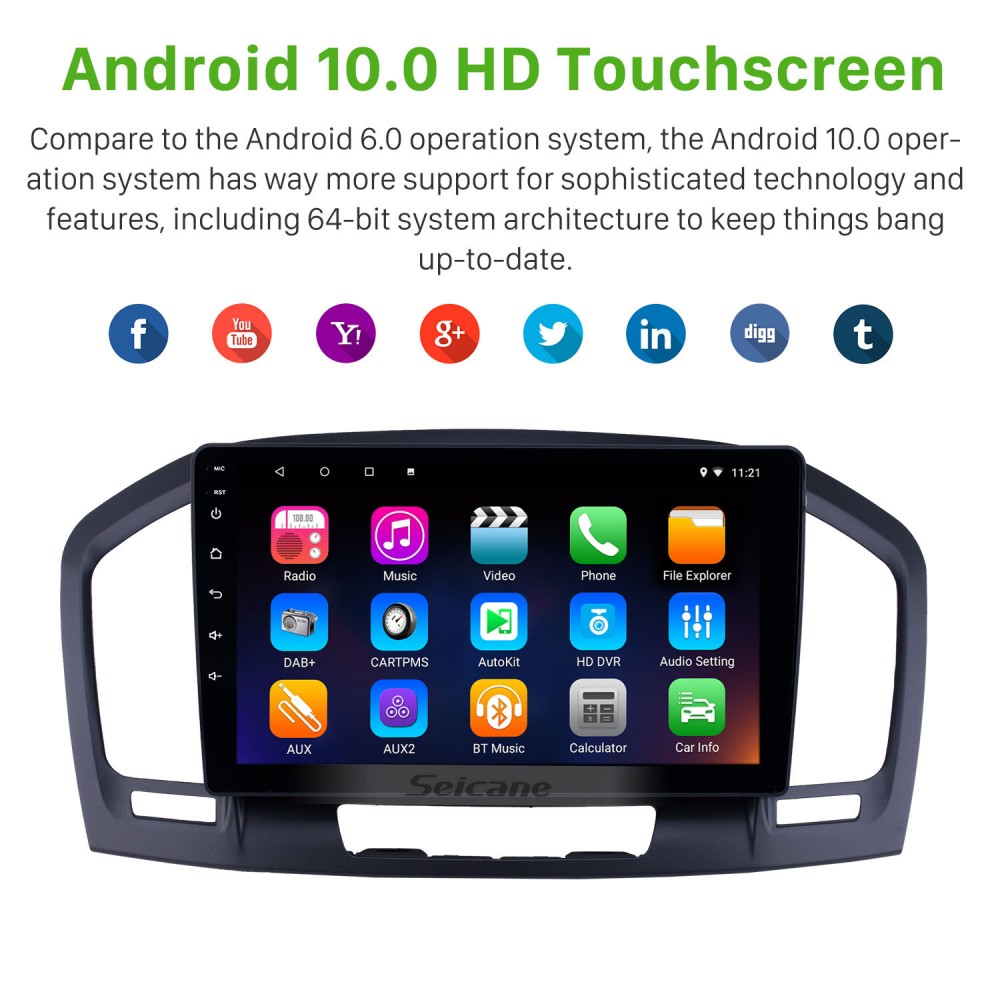 HD Touchscreen 9 inch Android 13.0 GPS Navigation Radio for Buick