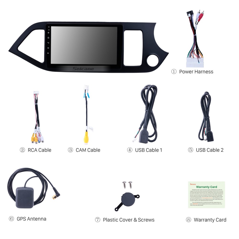 Car Radio Picanto system Kia 2014 GPS Bluetooth Morning WIFI for 2011 Navigation 2013 Radio Touchscreen 2012