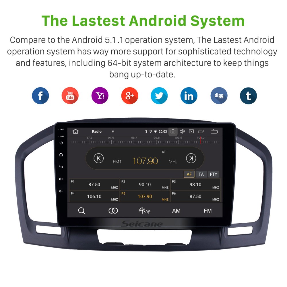 Android Radio Stereo for Buick Regal 2009-2013 Navigation Carplay –  Topdisplay