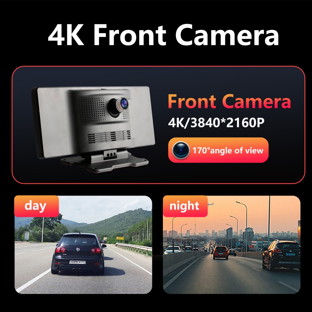 10.26 Inch Wireless Carplay Dash Cam For Car DVR Full HD 1080P