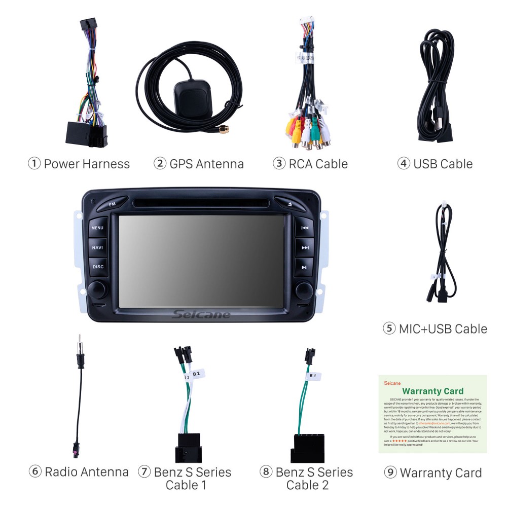 7 inch Android 11.0 HD Touchscreen GPS Navigation Radio for 1998