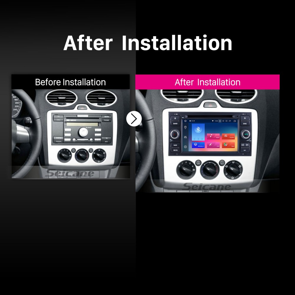 Android Car with S-MAX 2007 Stereo DVD player 9.0 2008 Bluetooth GPS Aftermarket Ford 2009