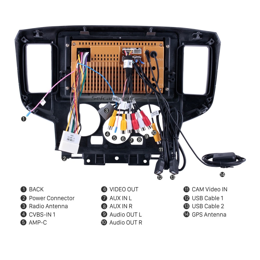 9 Inch Android 10 0 Hd 1024 600 Touchscreen Radio For 2009 2016 Nissan Nv200 Gps