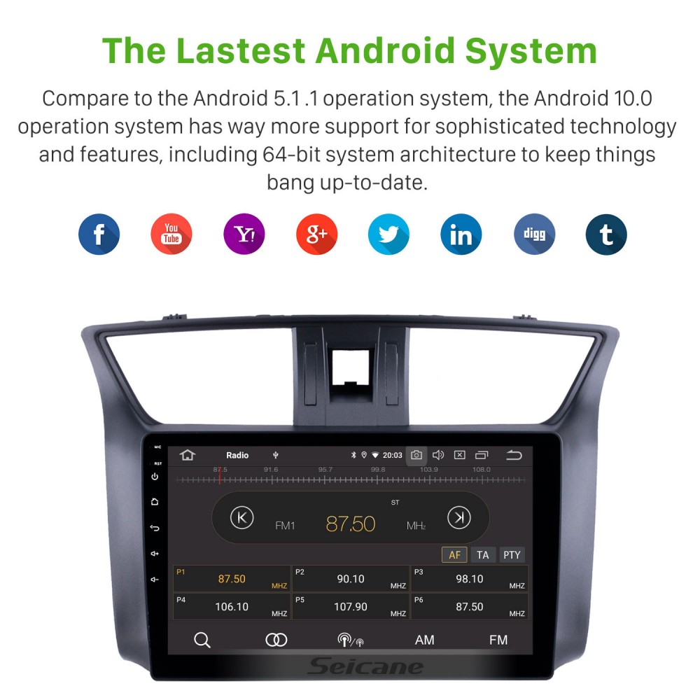 12.3 inch Android For Nissan Sentra Sylphy 2020 2021 2022 Car Radio DVD  Multimedia Player GPS Navigation 2 Din Carplay Head Unit