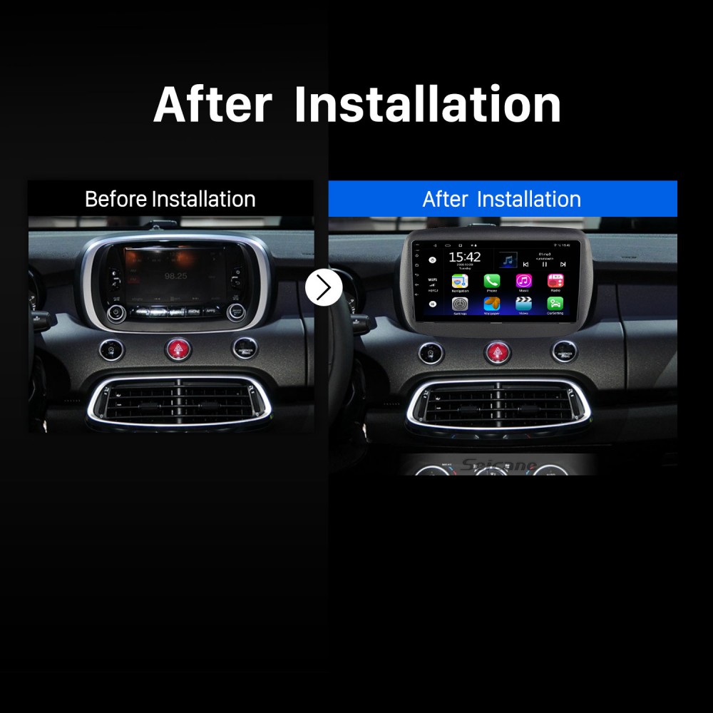 9 Zoll HD Touchscreen für 2015+ FIAT 500 Radio Auto GPS Navigation
