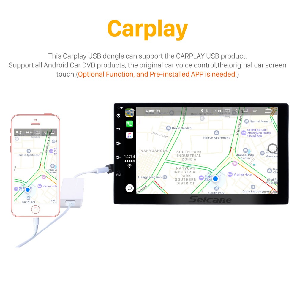 7 inch 2 Din Android 13.0 Universal GPS Navigation Radio with HD  Touchscreen Bluetooth support OBD2 Carplay Steering Wheel Control