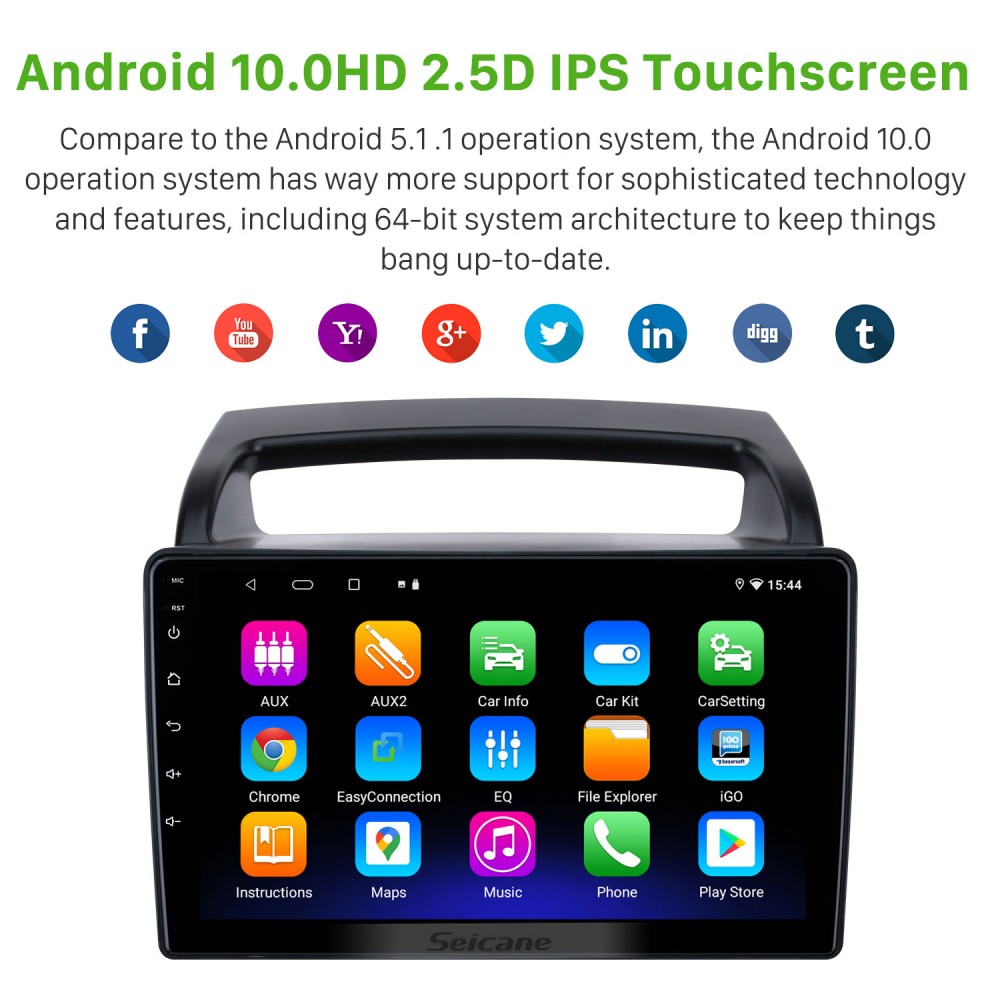 9 inch Kia 13.0 Navigation Radio touchscreen Android GPS System HD Carnival 2006-2014 VQ with