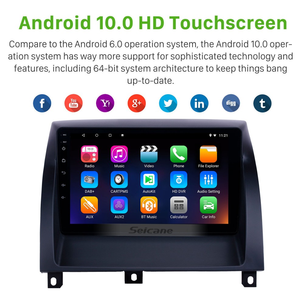 HD Touchscreen 9 inch Android 13.0 GPS Navigation Radio for 2011-2016 MG3  with Bluetooth AUX