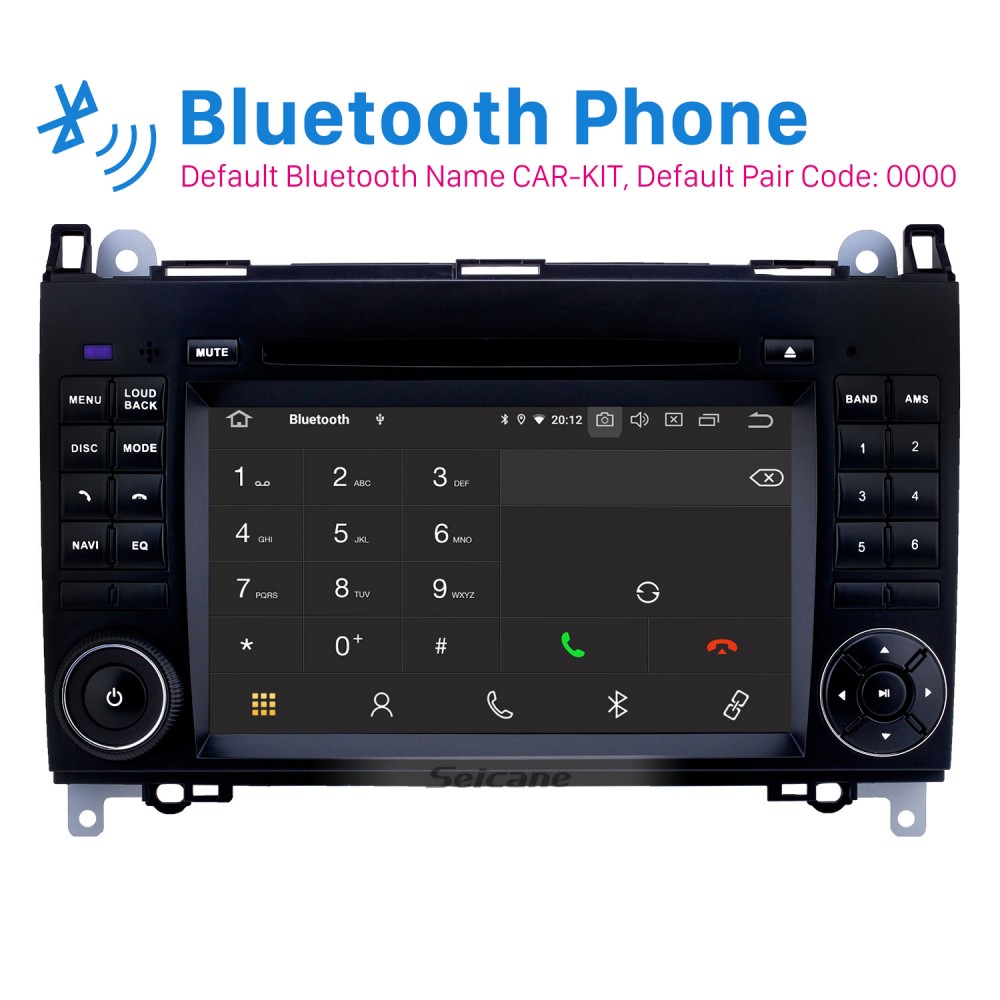 7 inch Android 10.0 GPS Navigation Radio for 2004-2012 Mercedes Benz A  Class W169 A150