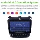 10.1 inch Android 10.0 HD 1024*600 Touch Screen Car Radio For 2003 2004 2005 2006 2007 Honda Accord 7 GPS Navigation Bluetooth Music WIFI USB Mirror Link Head unit Support DVR OBD2 Steering Wheel Control Backup Camera