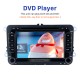 7 inch HD Touchscreen 2 Din Universal Radio DVD Player GPS Navigation Car Stereo for VW VOLKSWAGEN Seat Golf Passat with Bluetooth Phone MP3 USB SD Multimedia player Support Aux Digital TV RDS