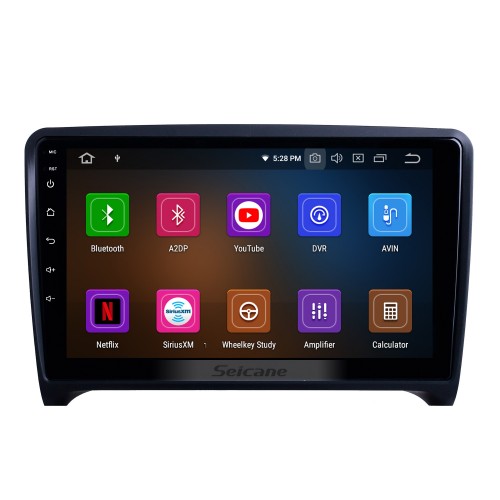 9 pouces pour 2006 2007 2008-2013 Audi TT Radio Android 13.0 Système de navigation GPS avec écran tactile Bluetooth HD Prise en charge Carplay TV numérique