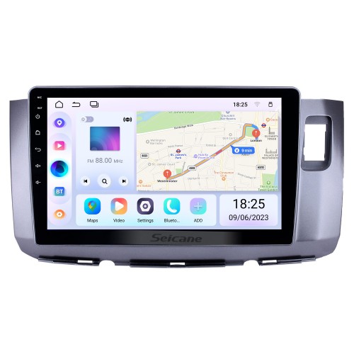 10,1 pouces Android 13.0 HD Radio de navigation GPS à écran tactile pour 2010 Perodua Alza avec prise en charge Bluetooth USB AUX Carplay TPMS
