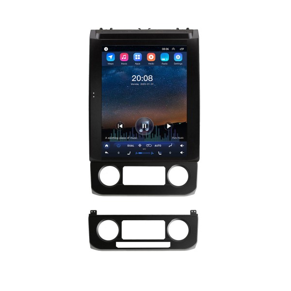 12,1 pouces Android 10.0 HD Écran tactile pour 2015-2020 Ford Mustang F150 Stéréo Autoradio Bluetooth Carplay Stéréo Système Support AHD Caméra