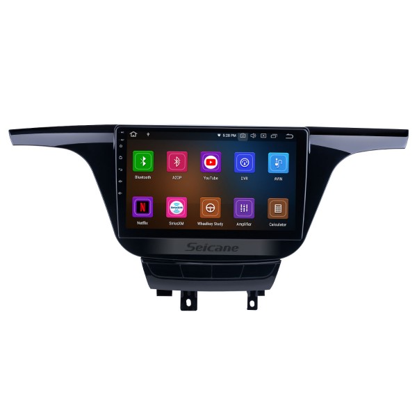 Android 13.0 pour 2017 2018 Buick GL8 Radio 10.1 pouces système de navigation GPS avec Bluetooth HD écran tactile prise en charge Carplay DSP