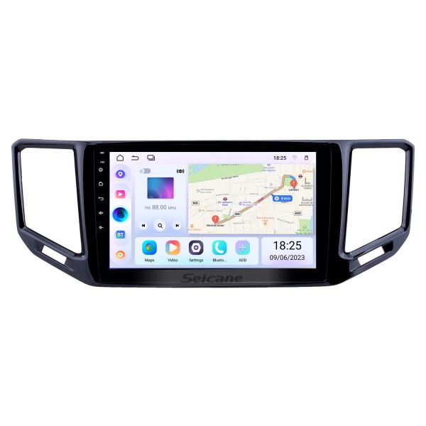 10,1 pouces Android 13.0 HD Radio de navigation GPS à écran tactile pour 2017-2018 VW Volkswagen Teramont avec prise en charge Bluetooth WIFI Carplay OBD