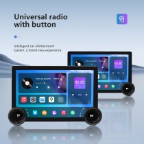 Radio de navigation GPS universelle Android 14.0 de 11,5 pouces avec écran tactile Bluetooth HD Prise en charge WIFI TPMS DVR Carplay Caméra de recul DAB+