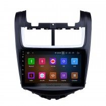 Android 13.0 Système de navigation GPS 9 pouces 1024 * 600 Radio à écran tactile pour 2014 Chevrolet Chevrolet Aveo avec lien miroir Bluetooth WIFI USB support Lecteur DVD DVR Caméra de recul TV Vidéo SD