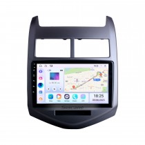 2010-2013 Chevrolet Aveo Android 13.0 HD Écran tactile 9 pouces Buetooth GPS Navi autoradio avec AUX WIFI Commande au volant Prise en charge du processeur Caméra de recul DVR OBD