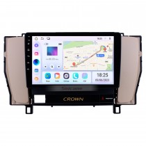 9 pouces Android 13.0 Système de navigation GPS Radio à écran tactile Pour 2010-2014 Toyota vieille couronne LHD Bluetooth PMS DVR OBD II USB caméra arrière Contrôle au volant